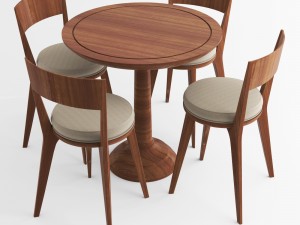 id sn classic chair and table 3D Model
