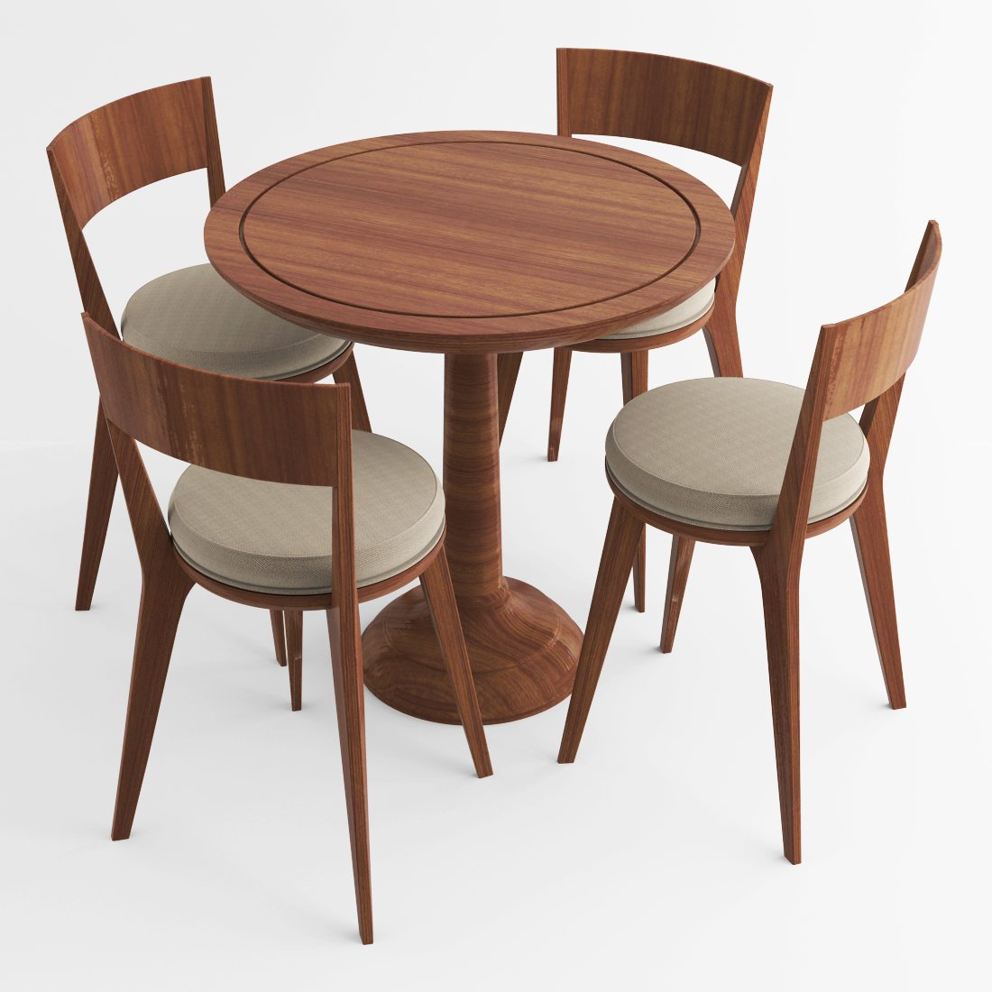 Завантажити id sn classic chair and table 3D Модель.