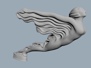 cadillac hood ornament 3D मॉडल