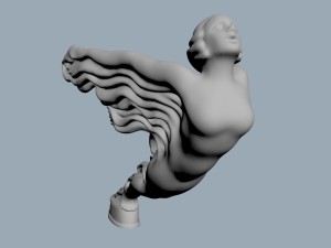 cadillac hood ornament 3D मॉडल