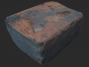 burnt brick 3D मॉडल