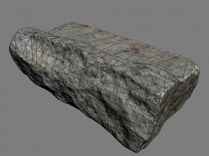 concrete block 3D 模型