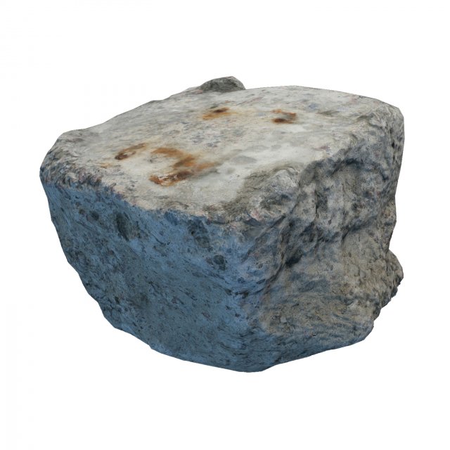 concrete block Modello 3D .c4d .max .obj .3ds .fbx .stl .blend 