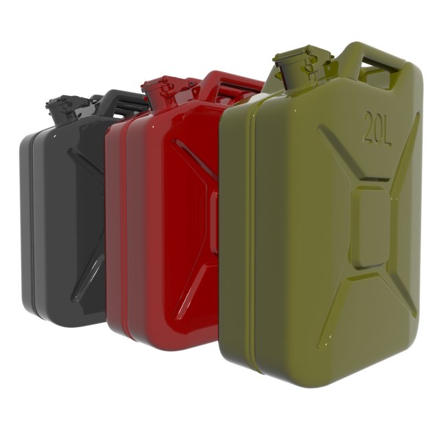 jerrycan Model 3D .c4d .max .obj .3ds .fbx .stl .blend 