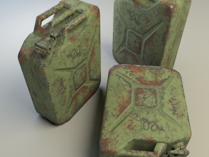 3d jerrycan set 3D Модель