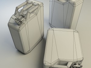 3d jerrycan set 3D Модель