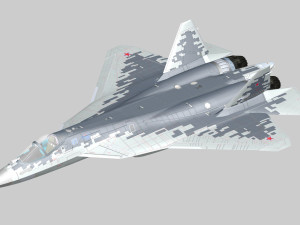 SU-57 Felon 5th Gen 3D-Modell