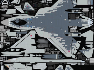 SU-57 Felon 5th Gen 3D-Modell