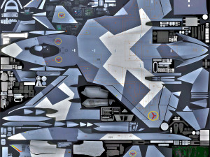 SU-57 Felon 5th Gen 3D-Modell