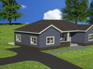 жилой дом 3D Модель