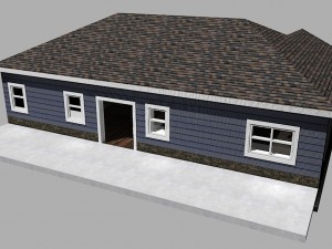 residential home Modello 3D