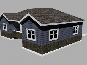residential home Modello 3D