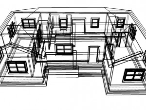 residential home Modello 3D