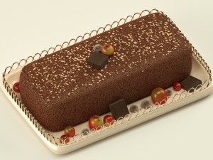 cake with berries chocolate Modelo 3D