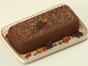 cake with berries chocolate 3D Model