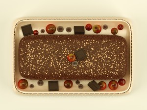 cake with berries chocolate Modelo 3D