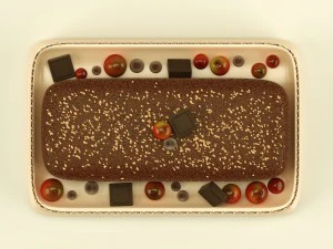 cake with berries chocolate 3D Model