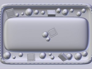 cake with berries chocolate Modelo 3D