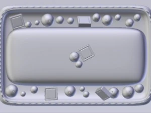 cake with berries chocolate 3D Model