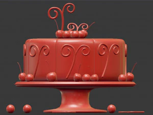 Schokoladenkuchen 3D Modell