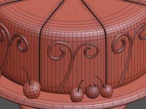 Schokoladenkuchen 3D Modell