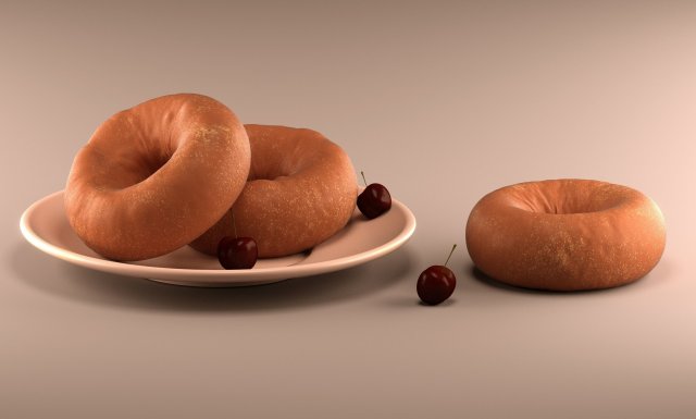 doughnuts Modelo 3D .c4d .max .obj .3ds .fbx .stl .blend 