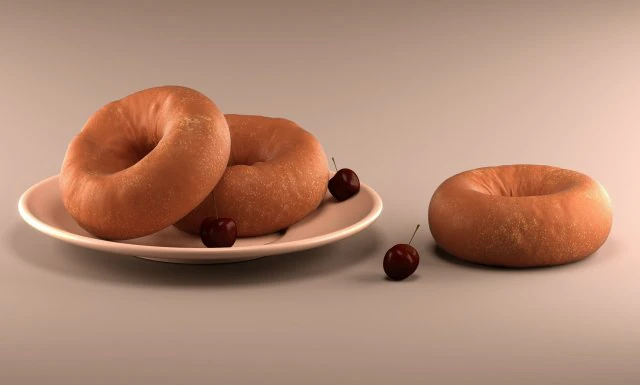 doughnuts 3D Model .c4d .max .obj .3ds .fbx .stl .blend 