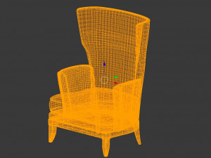 vendome armchair Modèle 3D