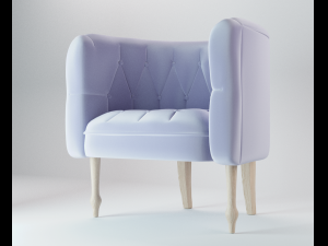 helene tub chair 3D Model