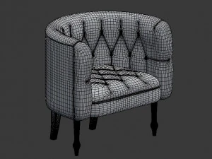 helene tub chair 3D Model