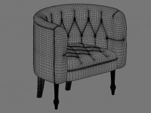 helene tub chair 3D Model