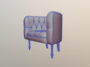 helene tub chair 3D Model