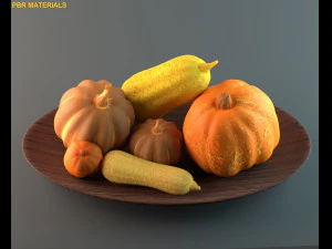 pumpkins and squashes 3D Model