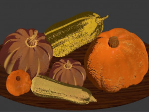 pumpkins and squashes 3D Model