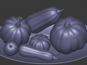 pumpkins and squashes 3D Model
