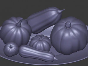 pumpkins and squashes 3D Model