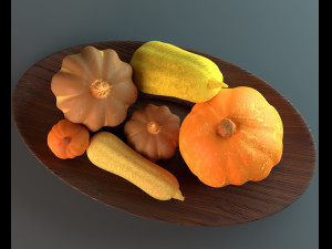 pumpkins and squashes 3D Model