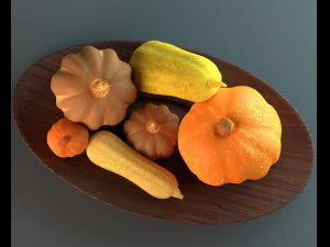 pumpkins and squashes 3D Model