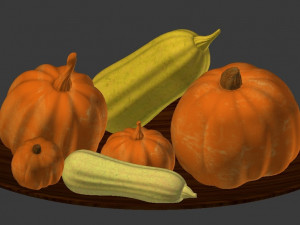 pumpkins and squashes 3D Model