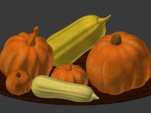 pumpkins and squashes 3D Model