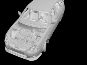 priora 2172 fbx-max-obj Modèle 3D