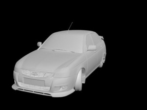 priora 2172 fbx-max-obj Modèle 3D