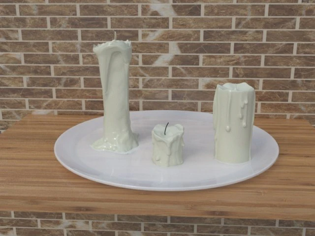 candle 3D Model .c4d .max .obj .3ds .fbx .stl .blend 