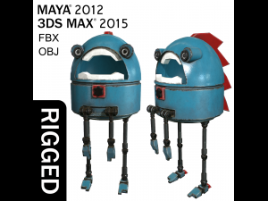 silly robot Modèle 3D