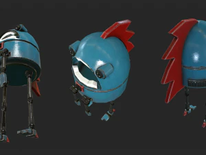 stupido robot Modello 3D