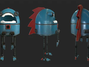 stupido robot Modello 3D