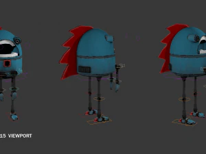 stupido robot Modello 3D