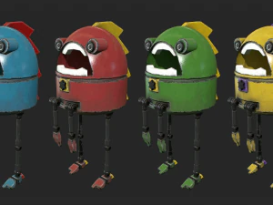 stupido robot Modello 3D