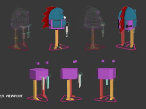 stupido robot Modello 3D