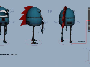 stupido robot Modello 3D